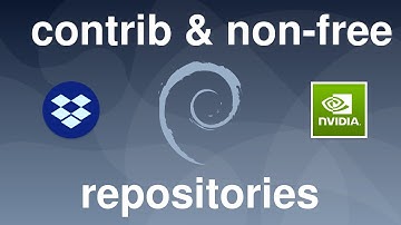 Add contrib and non-free repositories in Debian