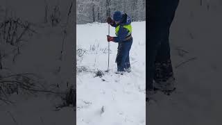 Зайчик провалился в глубокую скважину