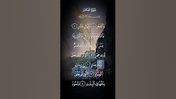 سورة الفجر والفجر وليال عشر والشفع والوتر والليل إذا يسر الاية ١ إلى الاية ٨