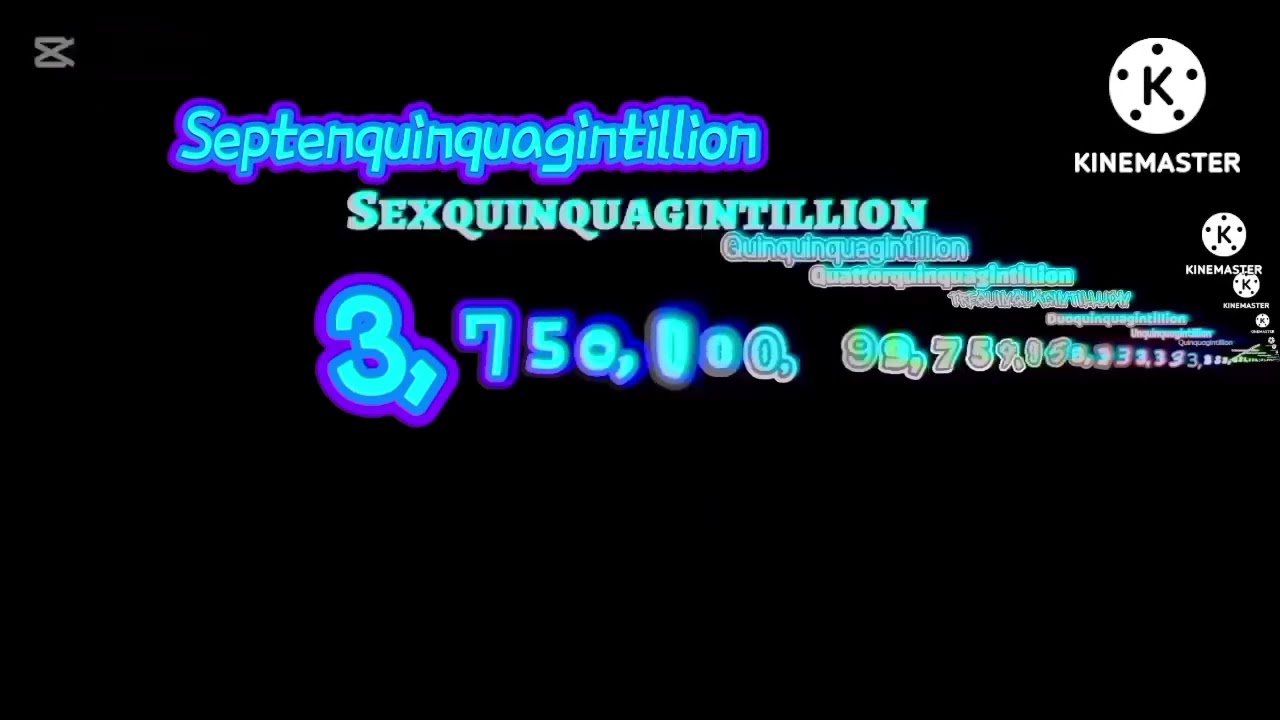 Numbers 0 to 1 sexagintillion with sounds