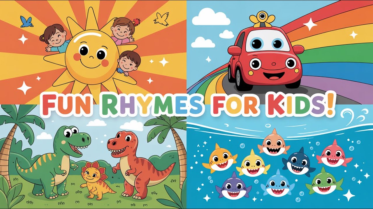 Mix – Good Morning Song, Baby Car, Dinosaur & Ten Little Sharks | Fun Rhymes for Kids