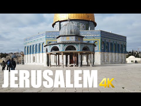 Old City of Jerusalem, Israel walking tour 4k 60fps