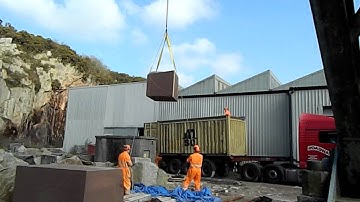 Loading the container