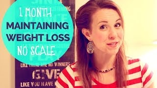After hcg diet: maintaining weight with no scale - 1 month experiment
results