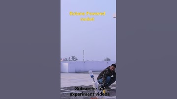 butane powered rocket !!! #scienceexperiments #shorts #butane