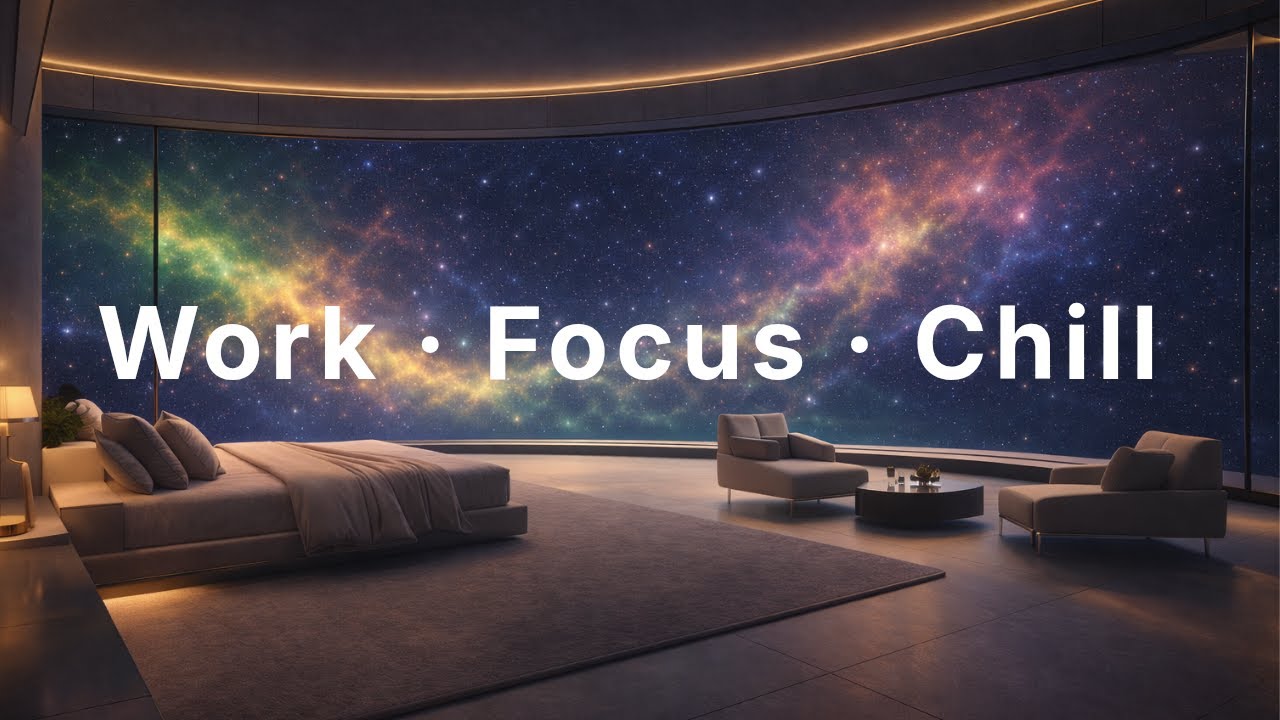 Deep Space Lounge | Saxophone Sessions 🎷 | Ambient Jazz for Work · Focus · Chill | 1 Hour