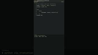 The Silent Data Loss Bug in Python's zip()! 🚨 #python #programming #coding #softwareengineer