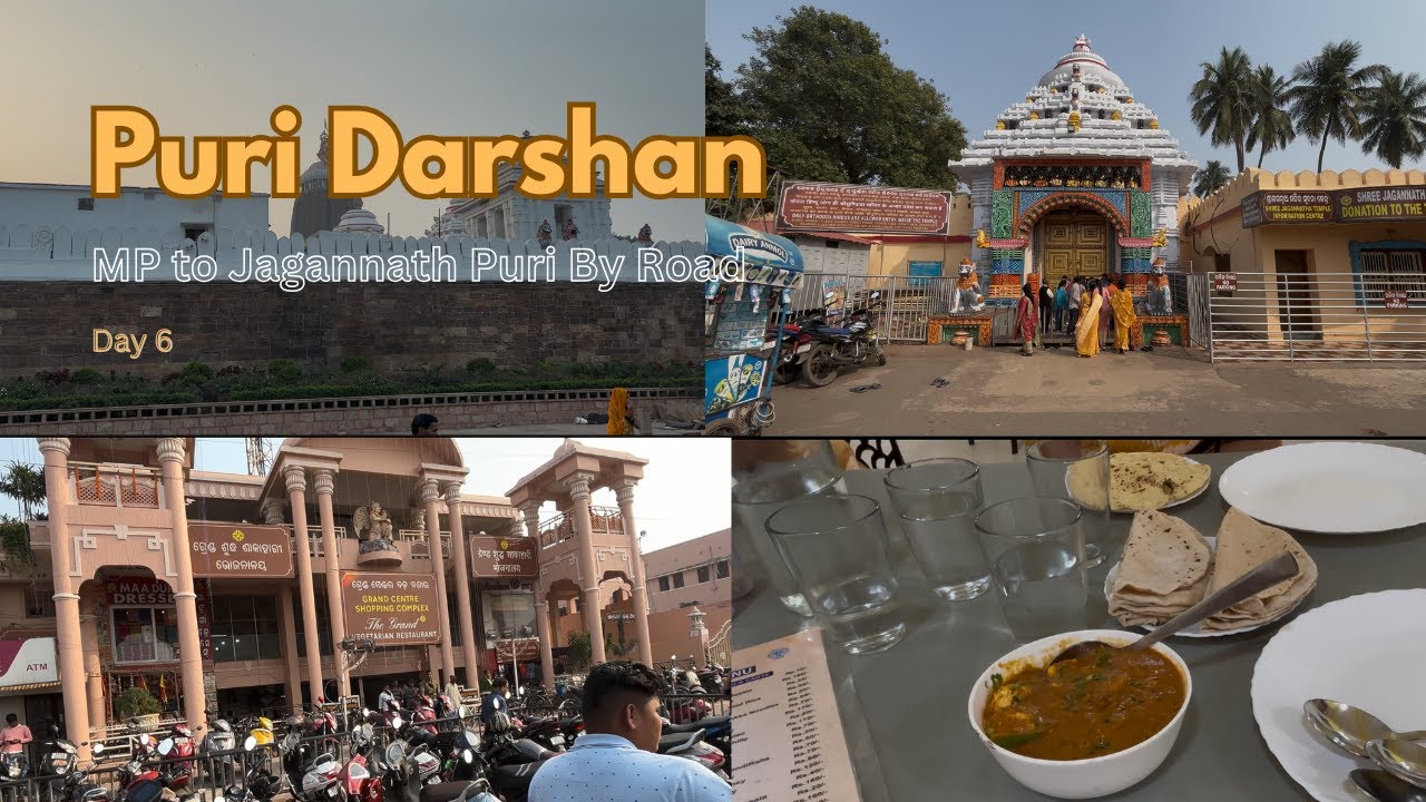 MP to Jagannath Puri by Road Day6 | Gundicha Dham Bhakt Niwas | Veg Food in Puri | Puri Market #ep-6