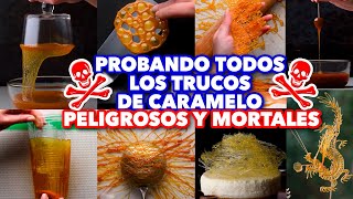 PROBANDO TODOS LOS TRUCOS DE CARAMELO PELIGROSOS Y MORTALES. MAIRE CONTRA HACKS