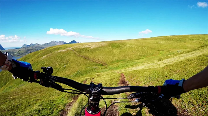 Sharon McDowell-Larsen Riding Single Track in Norw...