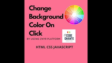 Change Background Color On Click - HTML CSS and Javascript
