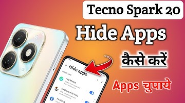 How to Hide App in Tecno Spark 20 Tecno Spark 20 App Hide Kaise Kare