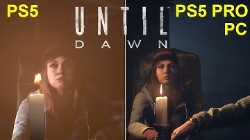 Until Dawn 2015 Vs ENHANCED 2024 Game Comparison PS5 VS PS5 Pro , PC Graphic Comparison