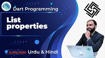 36. Dart Programming Language | List Properties in Dart | Working with List in Dart | Urdu/Hindi
