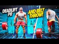 Deadlift pr and belt throw