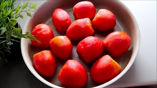حفظ وتخزين الطماطم لمدة سنه في 5 دقائق | رووووعه