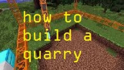 how to make a basic quarry for buildcraft[1.12.2]