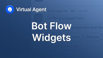 Zoom Virtual Agent Bot Flow Widgets