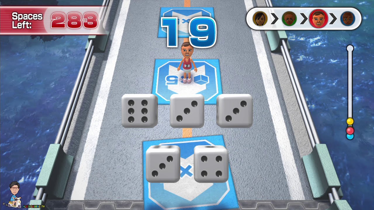 Wii Party U - Highway Rollers (Daivd vs Eduardo vs Monica vs Akira) Eng Sub | AlexGamingTV