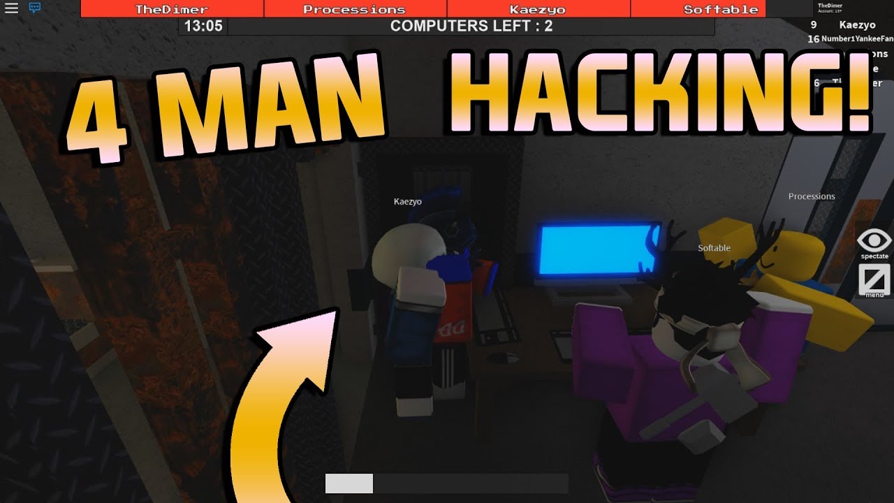 4 Man Hacking Flee The Facility Roblox Vimore Org - trolling fans as a hacker with admin roblox