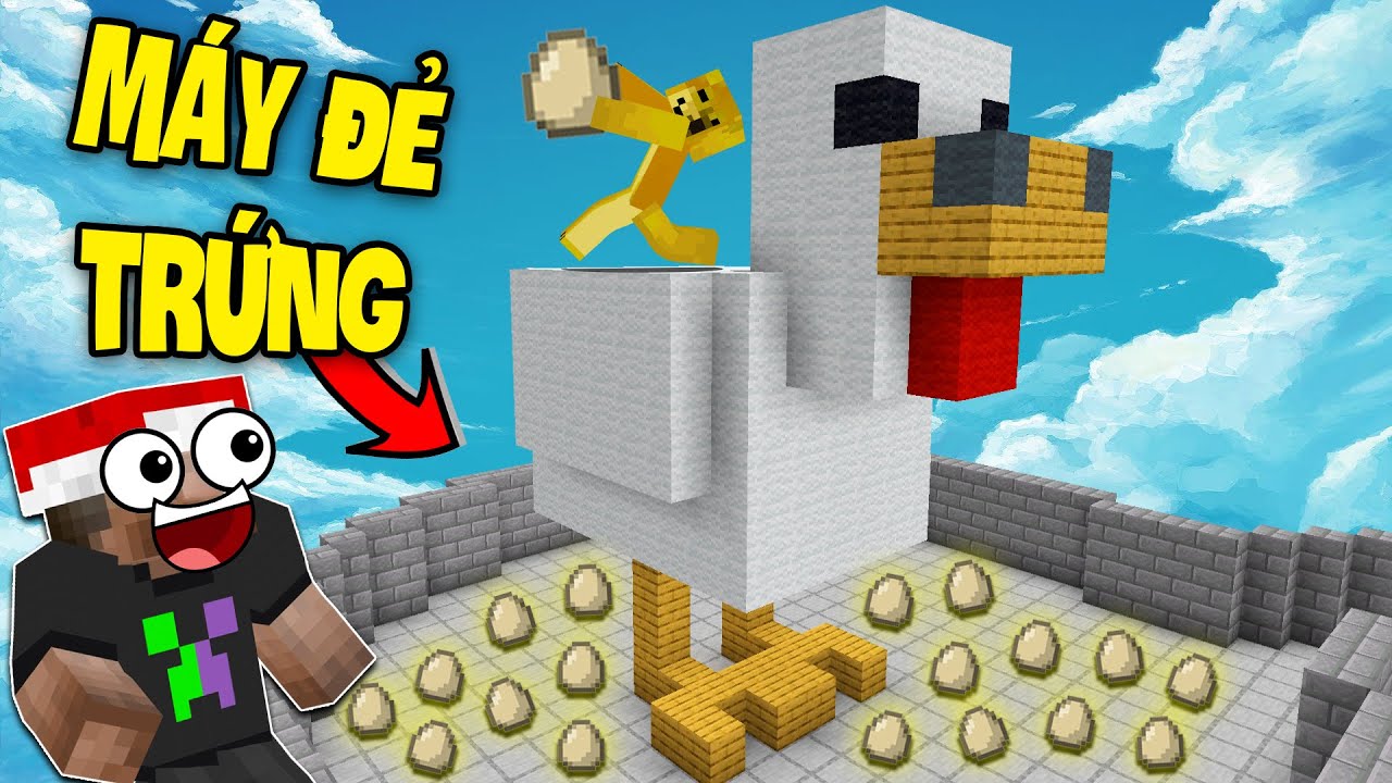 Gà Khổng Lồ Đẻ Trứng Vàng - Minecraft One Block Tập 6 - YouTube