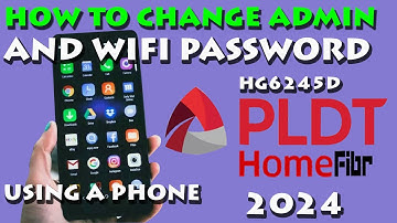 HOW TO CHANGE WIFI PASSWORD AND NAME of PLDT HOME FIBR USING PHONE 2024