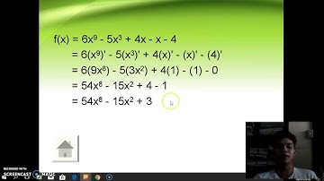VIDEO TUTORIAL: Direvatives: Sum and Difference Rule