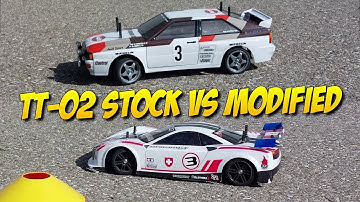 ⏱️ Tamiya TT-02 - Stock Brushed versus Modified Brushless 🏁