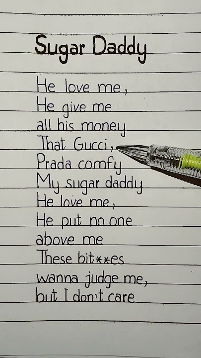 sugar daddy lyrics