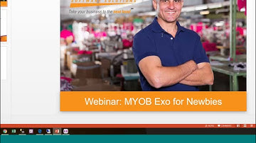 Webinar: MYOB Exo for Newbies