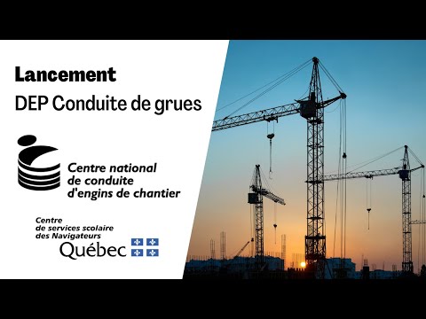 Video DEP Conduite de grues offert au CNCEC en 2022 - youtube