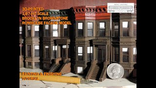 HO Scale 3D Printed Brownstone Facade Finishing Tutorial   Quick, Cheap, Easy