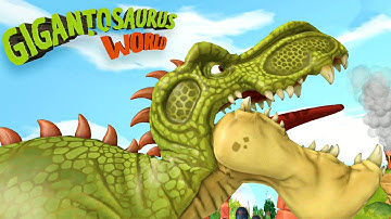 GIGANTOSAURUS DINO WORLD EP01: MAZU TAKES A CHANCE & ROCK OUT | DINO KING 220415