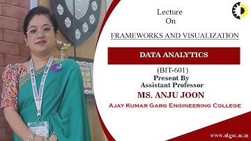 FRAMEWORKS AND VISUALIZATION | DATA ANALYTICS | LECTURE 05 BY MS. ANJU JOON | AKGEC