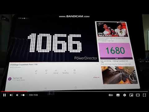 challenge countdown from 1100