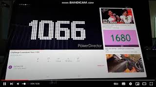 challenge countdown from 1100