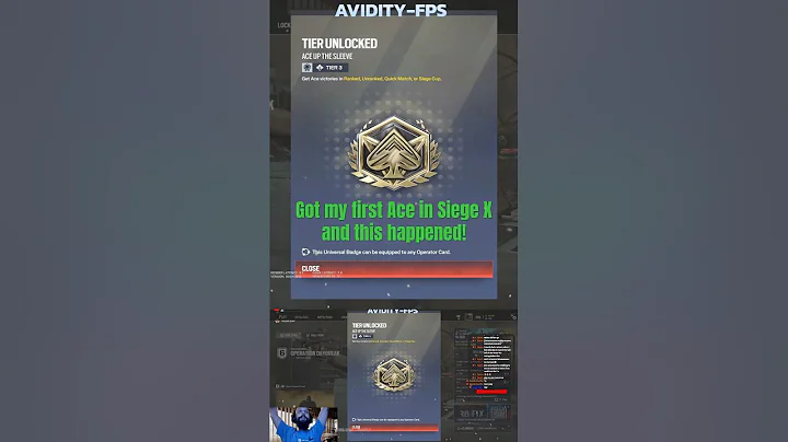 Got my gold Ace badge! #shorts #r6s #trending #gaming #live #ace #badge #trending #r6siege #siegex