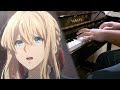 【FULL】[Violet Evergarden OP] "Sincerely" - TRUE (Piano)