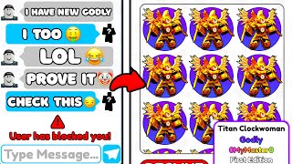 🔥WOW!🤯I GOT 10 NEW GODLY FROM 1 GEM CRATE?😱 Skibidi Tower Defense!