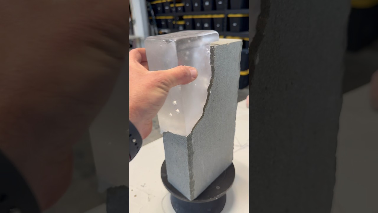 It’s almost done! Glass cast to stone…