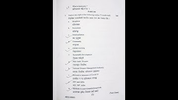 +3 1st semester Evs question,2023 || Utkal university || Bsc evs question #shorts #viral #trending