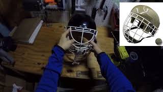 Making Air Holes in a Rey Composite Hasek Style Helmet