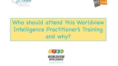 Stephan Krajcik: Who should attend the Worldview Intelligence Practitioner
