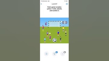 Easy game level 257 find green sneaker