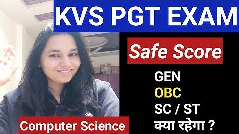KVS PGT COMPUTER SCIENCE SAFE SCORE || NS CLASSES