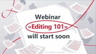 Editing 101 - Webinar