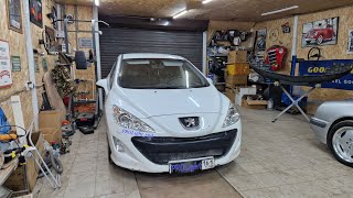 Peugeot 308. Установка бидиодных двухчиповых линз Aozoom A4+ BI-LED 2022 с масками Fashion Style.