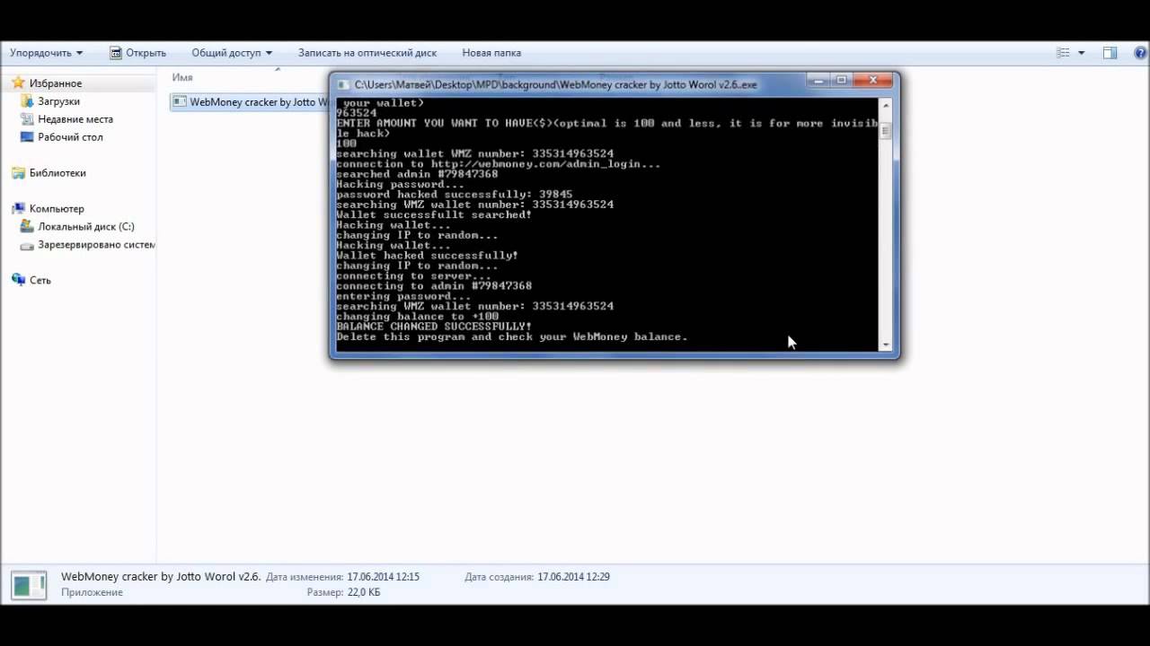 Бесплатно скачать программу взлом webmoney