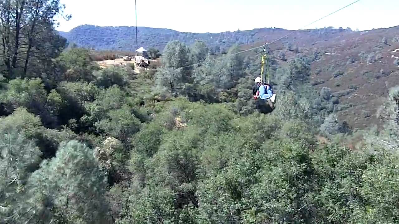 Zip Line Superman Style Head First at Moaning Cavern