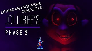 JOLLIBEE'S PHASE2 (EXTRAS AND 5/20 MODE COMPLETED) FNAF FANGAME